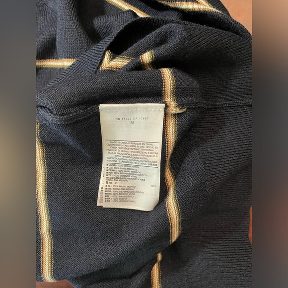 New- Banana Republic 100% Merino Wool Man Sz M (1112) - Picture 5 of 5